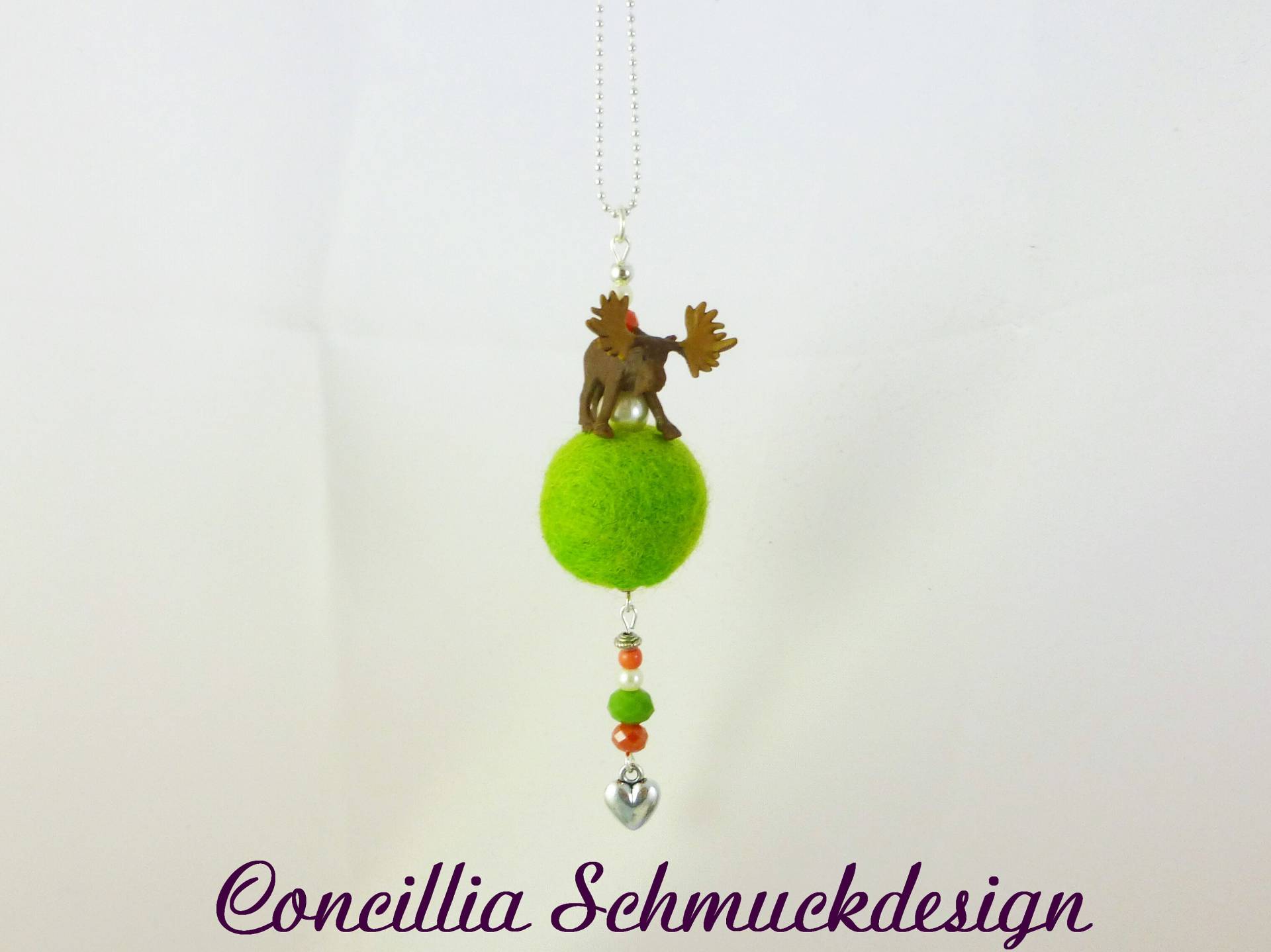 Kette Elch Auf Filzkugel von concilliadesign