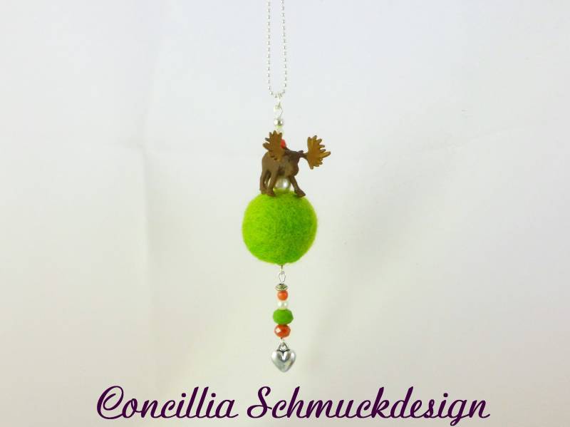 Kette Elch Auf Filzkugel von concilliadesign