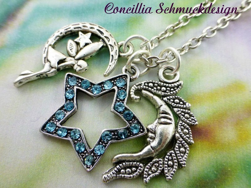 Kette Elfe Stern Und Mond von concilliadesign