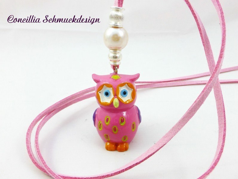 Kette Eule Rosa von concilliadesign