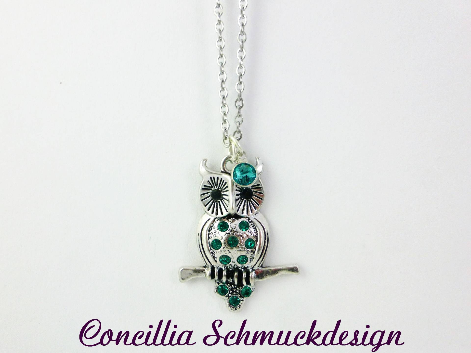 Kette Eule Türkis von concilliadesign