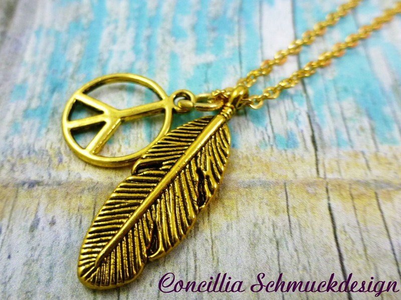 Kette Feder Und Peace von concilliadesign
