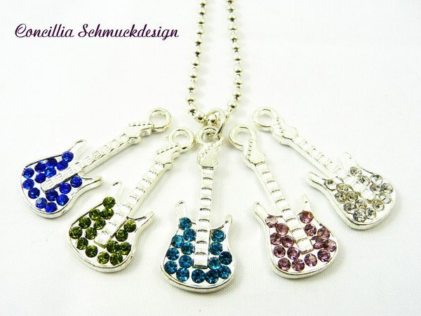 Kette Glitzergitarre von concilliadesign