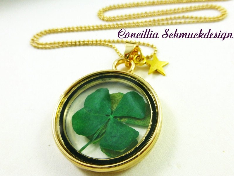 Kette Glücksklee von concilliadesign