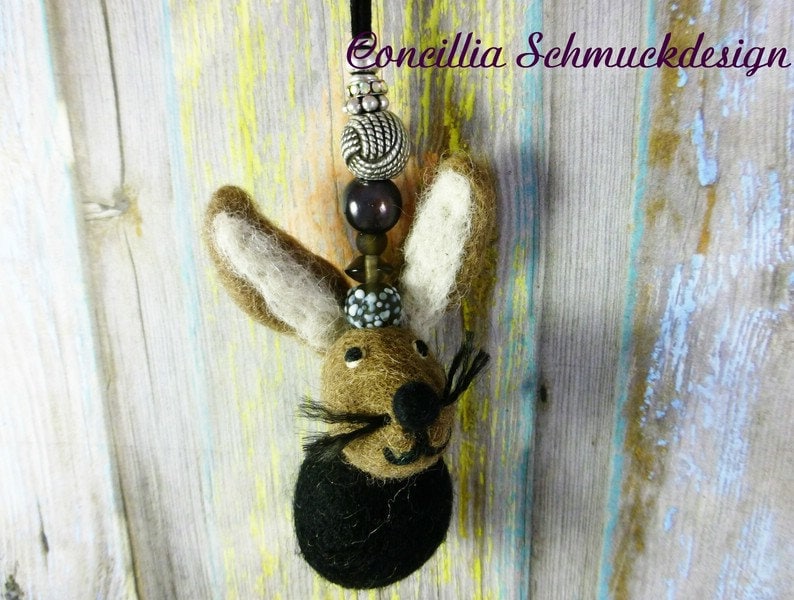 Kette Hase Filz Lang von concilliadesign
