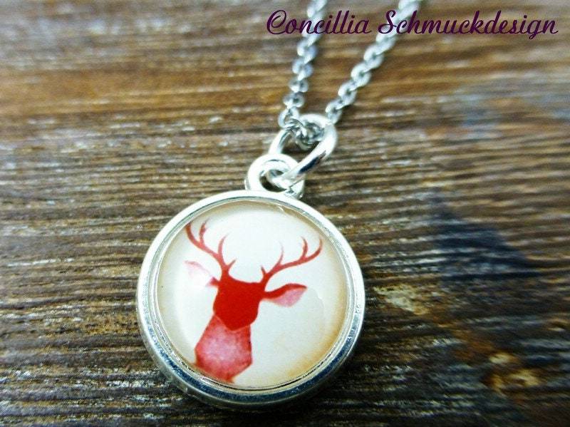 Kette Hirsch Rot von concilliadesign