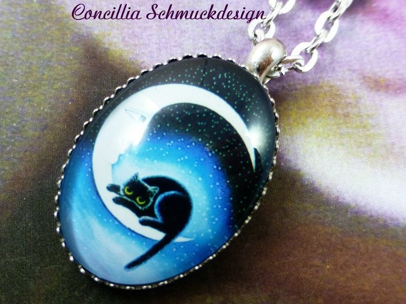 Kette Katze Im Mond von concilliadesign