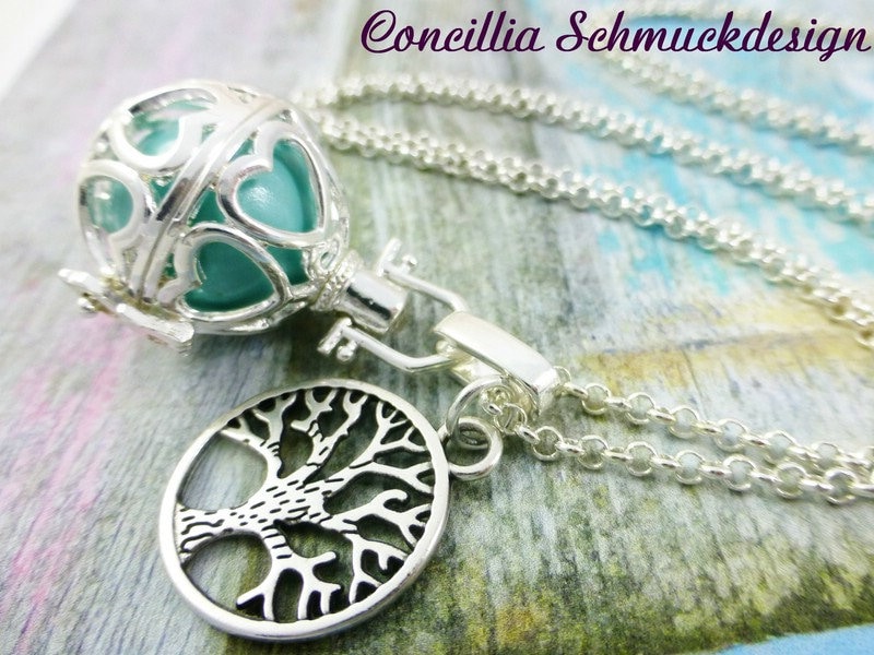 Kette Klangkugel Mit Lebensbäumchen von concilliadesign