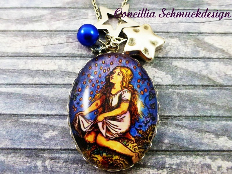 Kette Märchen Blau Silber von concilliadesign