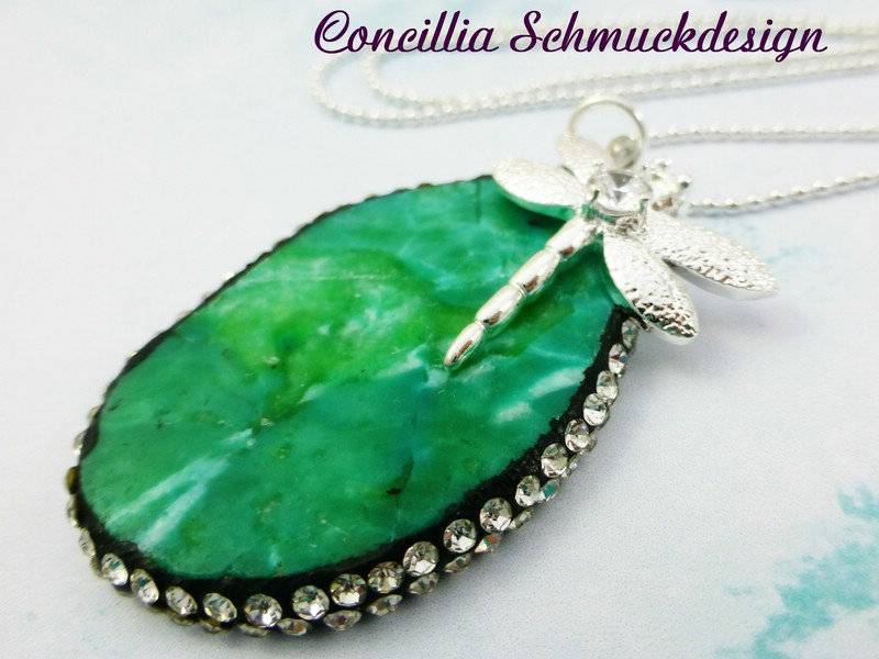 Kette Mit Libelle Grün von concilliadesign