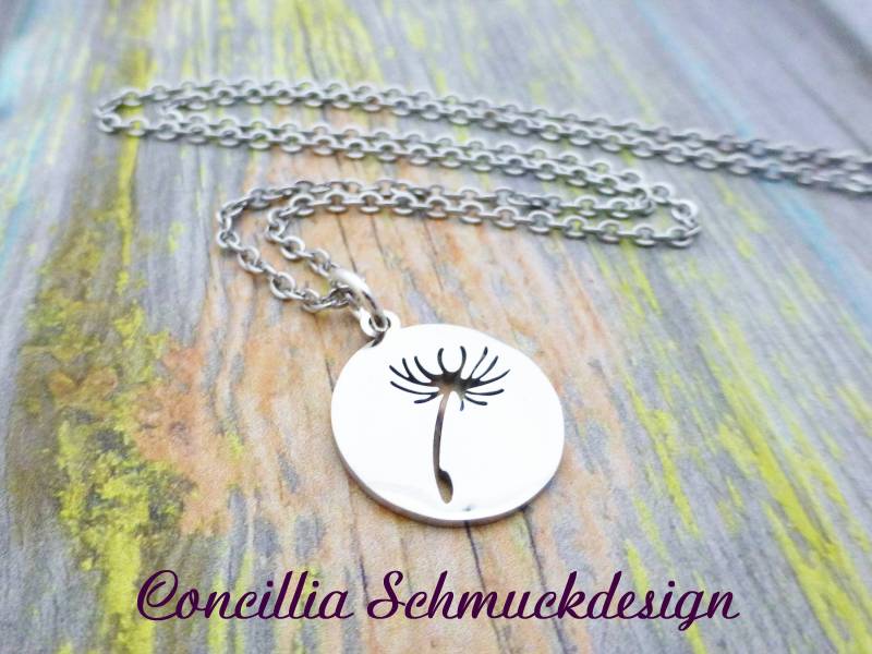 Kette Pusteblume Edelstahl von concilliadesign