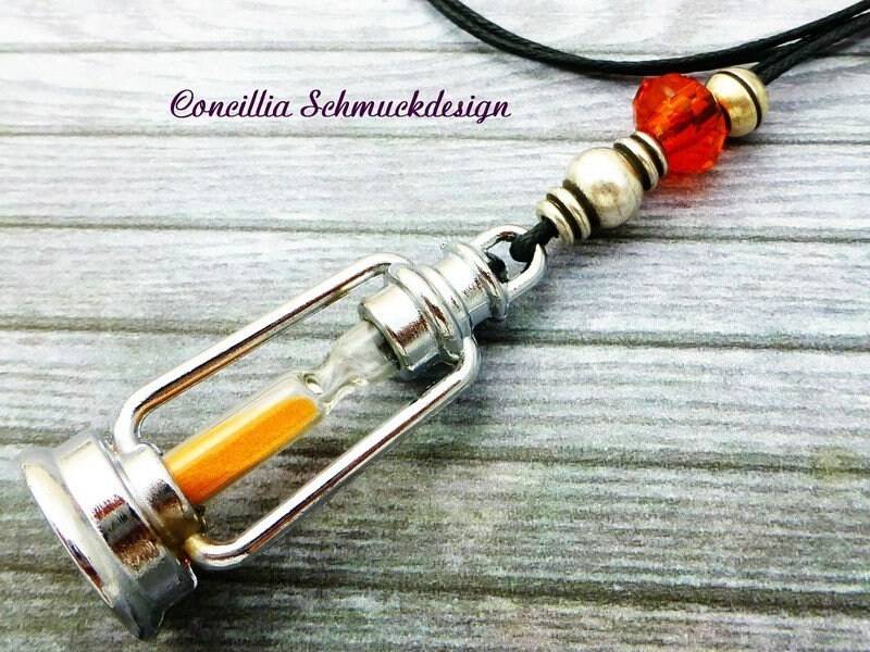 Kette Sanduhr Orange von concilliadesign