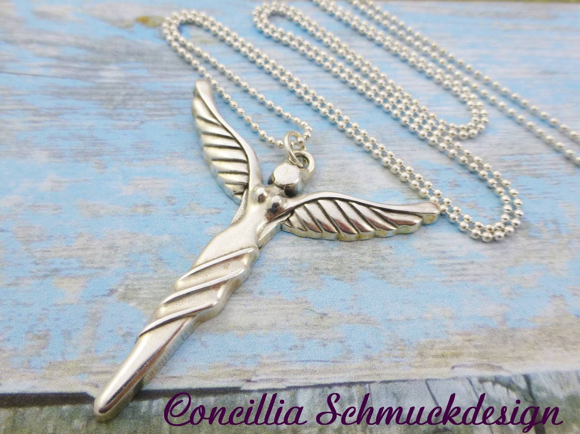 Kette Schutzengel Versilbert von concilliadesign