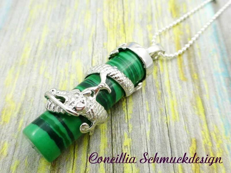 Kette Silberdrache Auf Chrysokoll von concilliadesign
