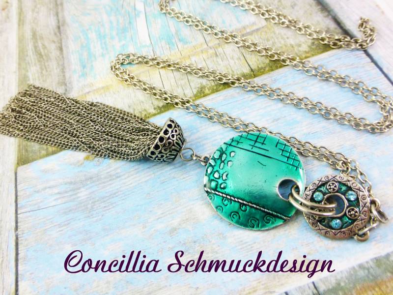 Kette Türkis Lang Silber von concilliadesign