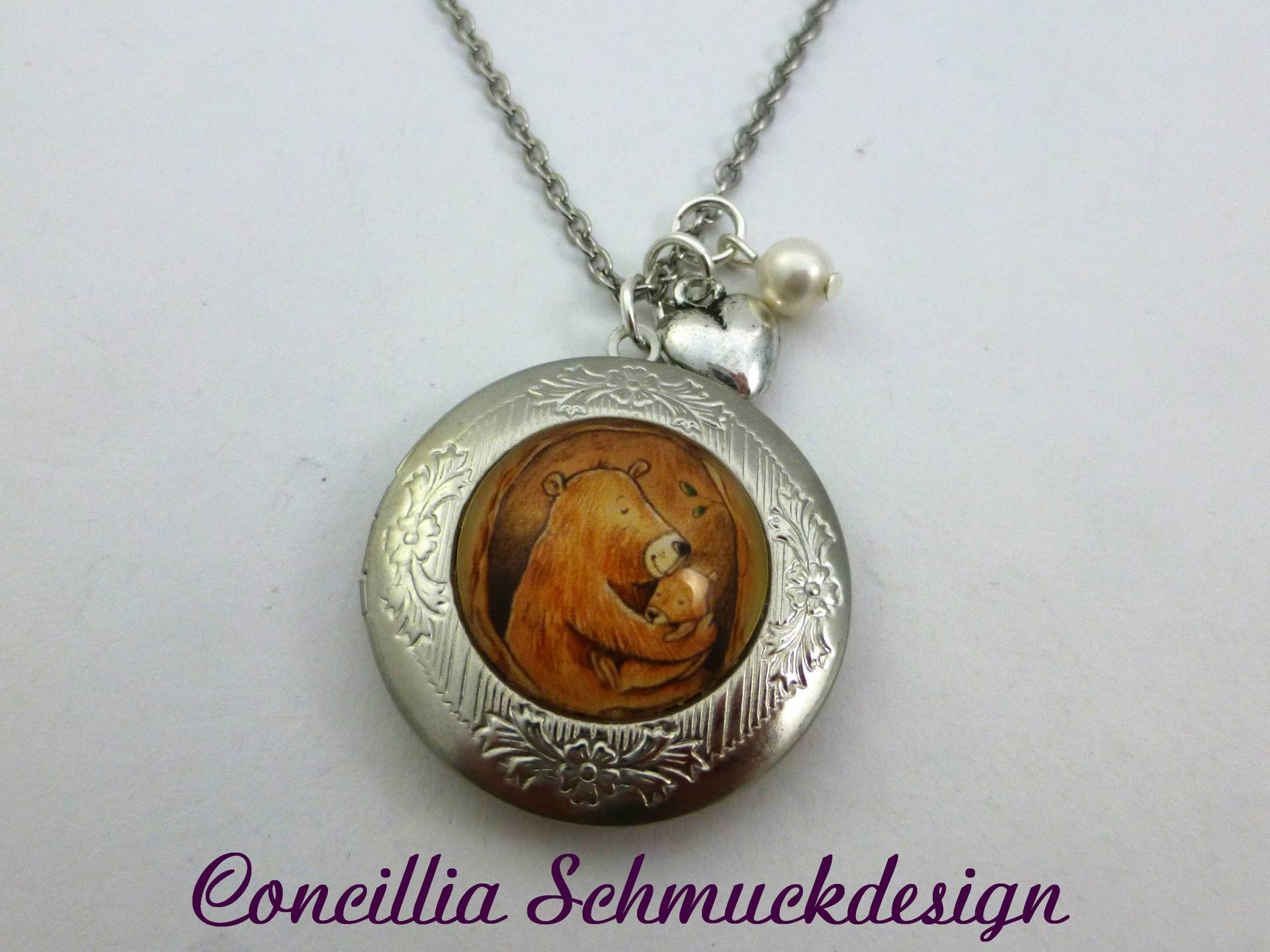 Medaillon Bärenmama Und Kind von concilliadesign