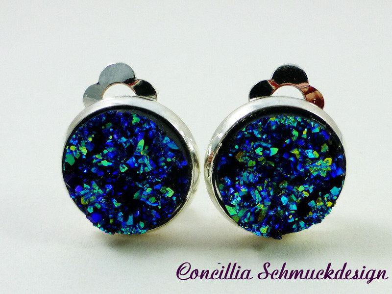Ohrclips Blue Lava von concilliadesign