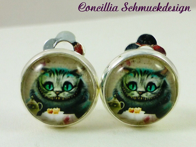 Ohrclips Katze Grau Ohrclips Katze Grau von concilliadesign