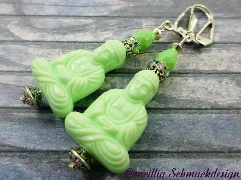 Ohrringe Buddha Mint von concilliadesign
