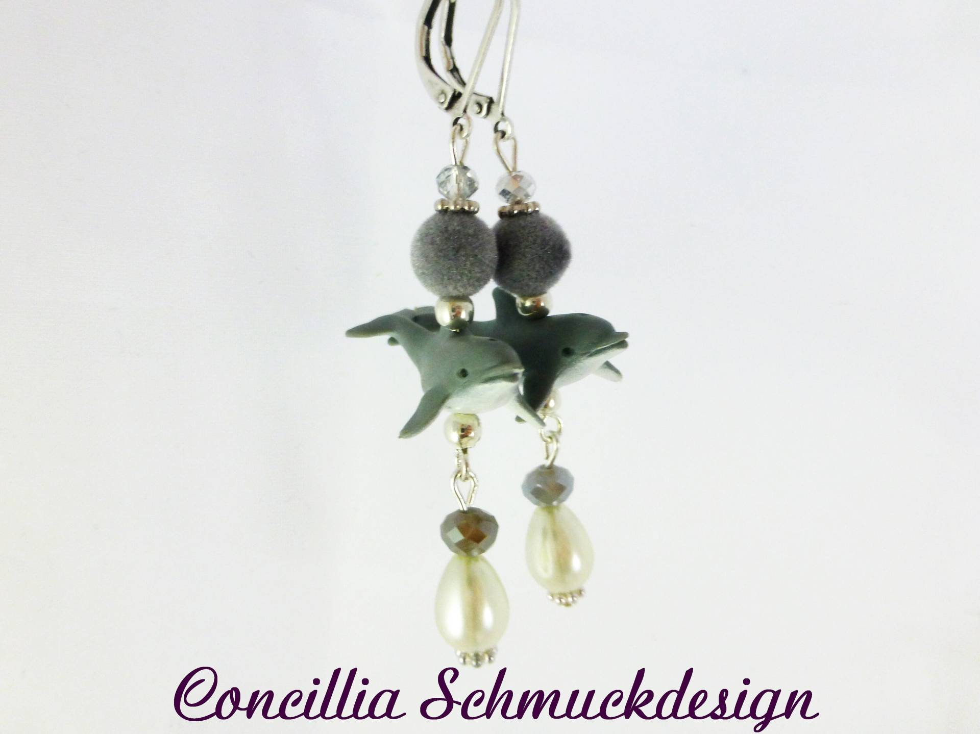 Ohrringe Delfin Unikat Ohrringe Delfin Unikat von concilliadesign