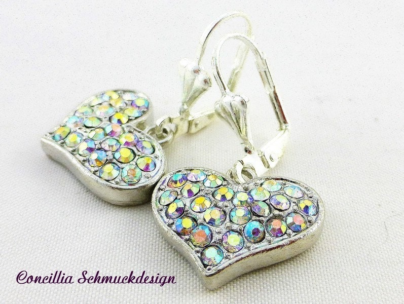 Ohrringe Glitzerherz von concilliadesign