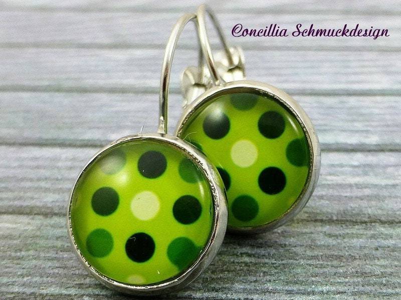 Ohrringe Grüne Punkte von concilliadesign