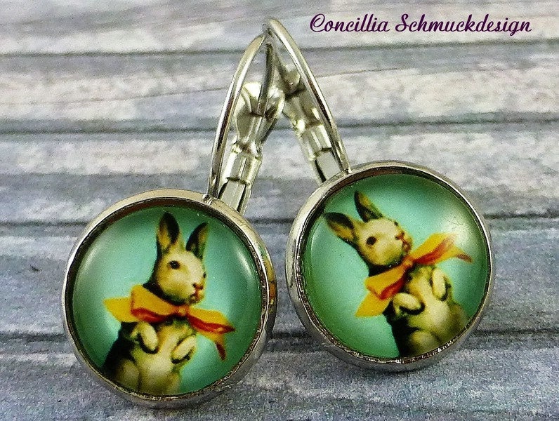 Ohrringe Hase Mit Schleife von concilliadesign
