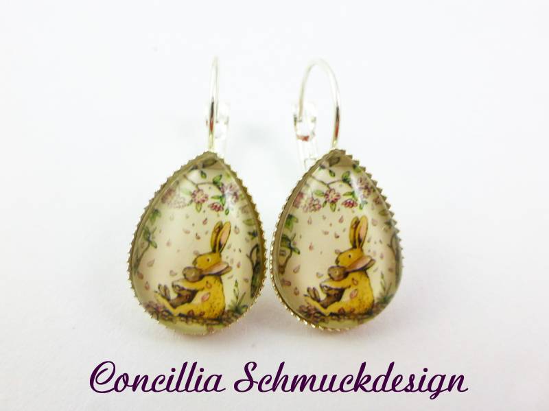 Ohrringe Hasenmama Und Kind von concilliadesign