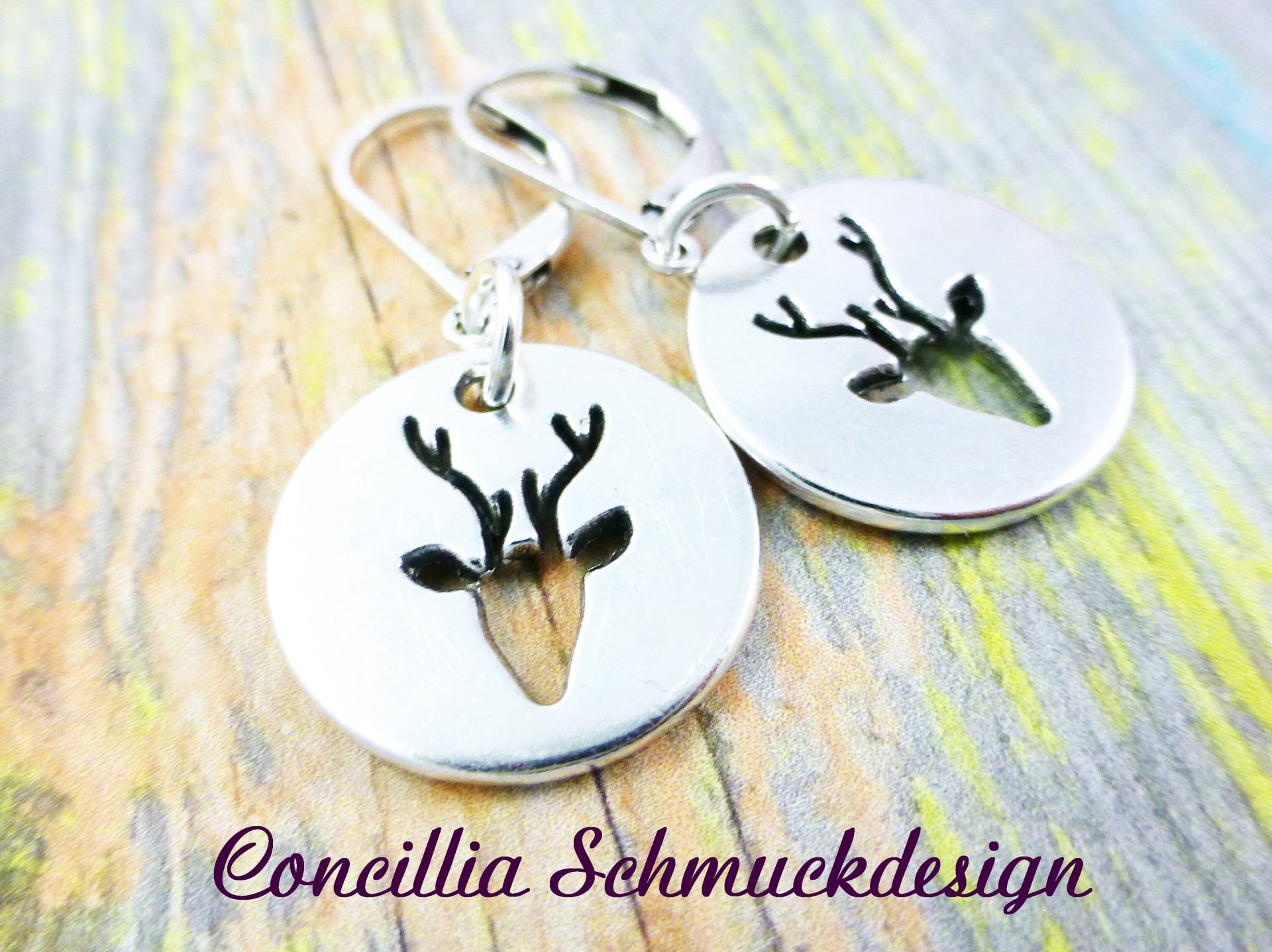 Ohrringe Hirsch Versilbert von concilliadesign