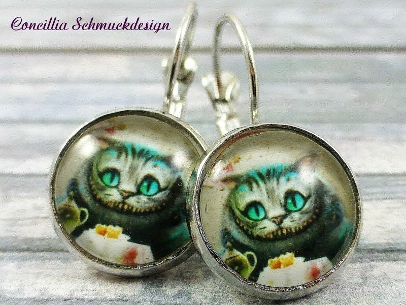 Ohrringe Katze Grau Ohrringe Katze Grau von concilliadesign