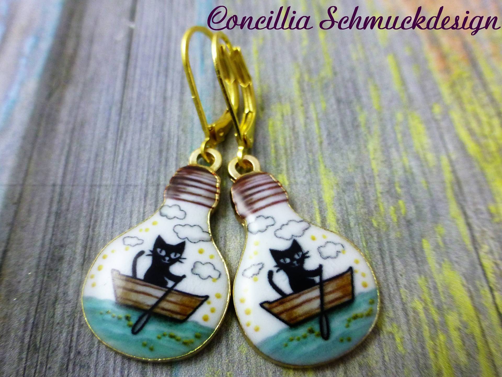 Ohrringe Katze Im Boot von concilliadesign