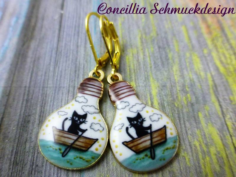 Ohrringe Katze Im Boot von concilliadesign