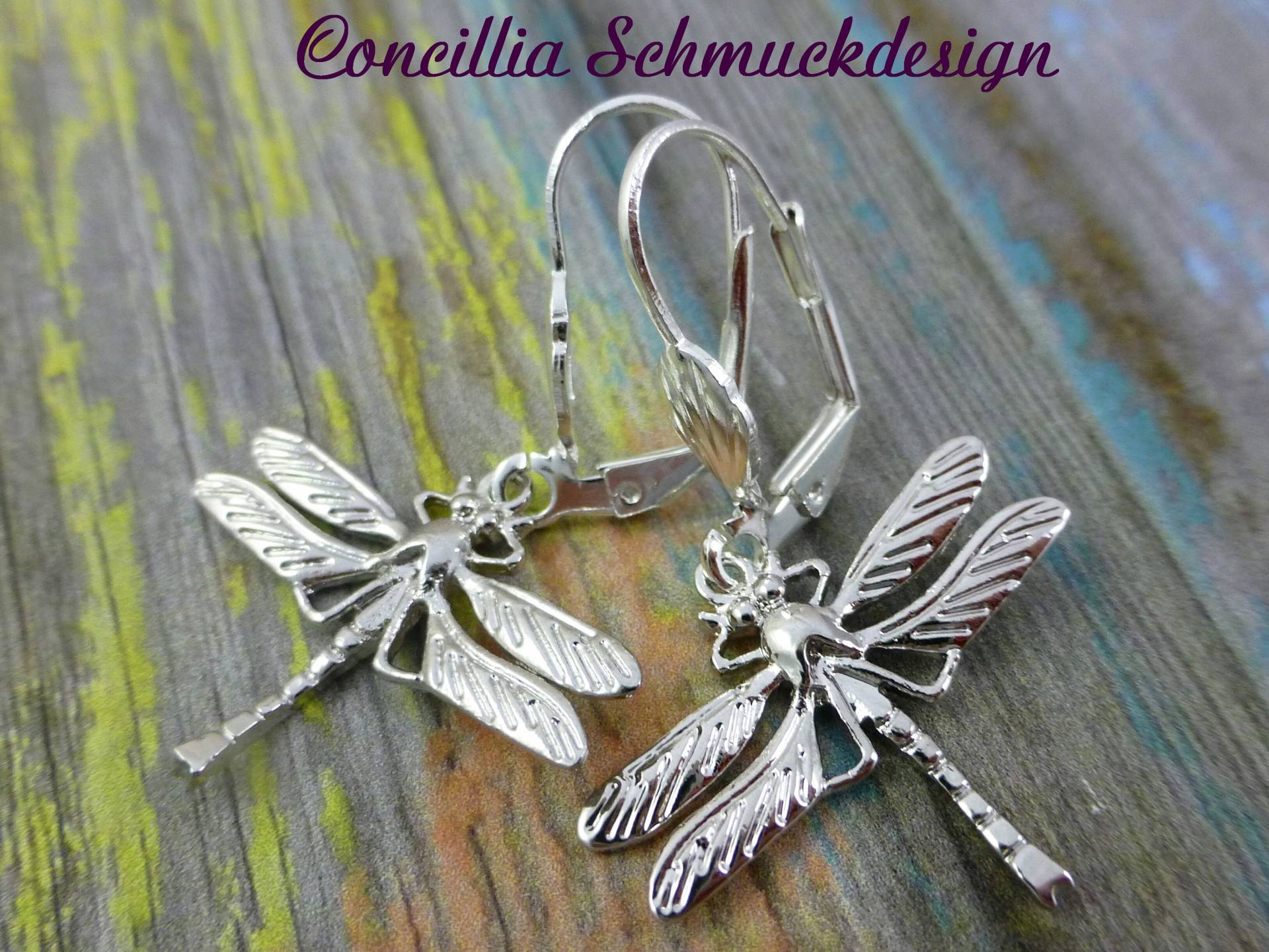Ohrringe Libelle Versilbert von concilliadesign
