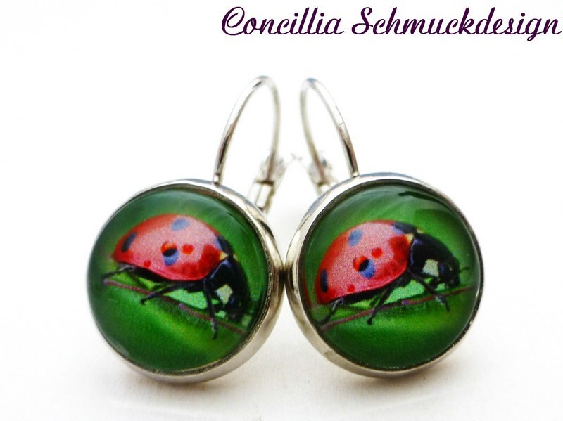Ohrringe Marienkäfer von concilliadesign