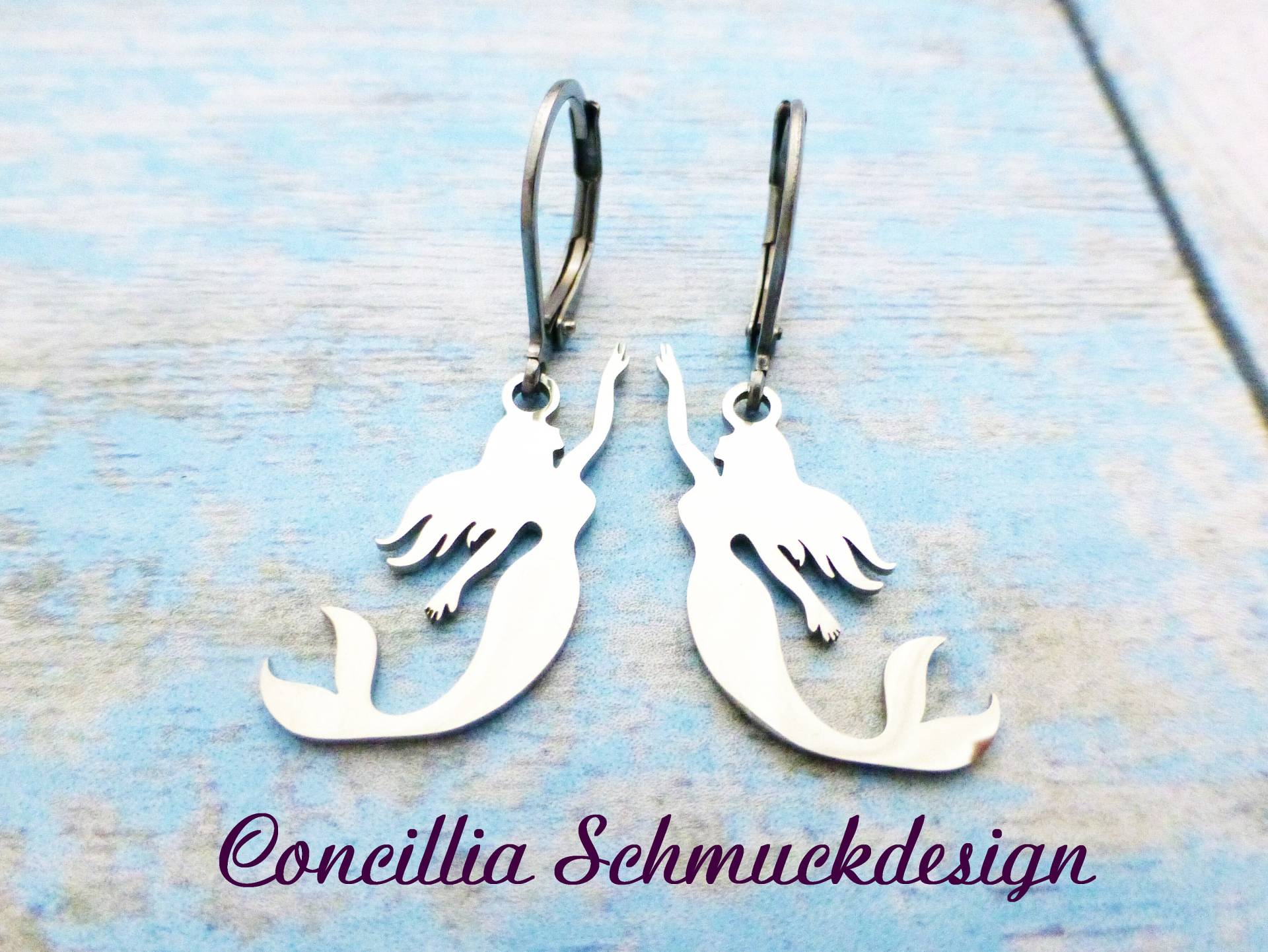Ohrringe Meerjungfrau Edelstahl von concilliadesign