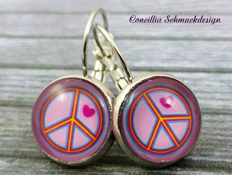 Ohrringe Pink Peace von concilliadesign