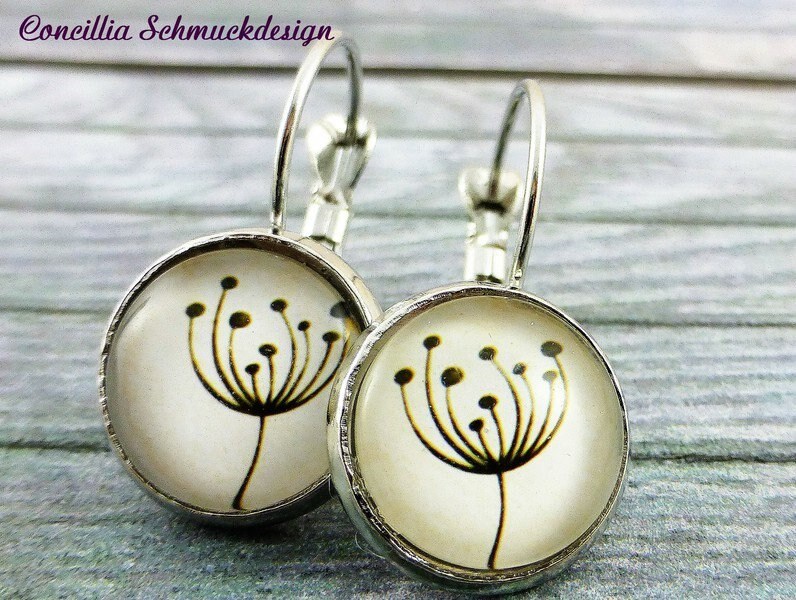 Ohrringe Pusteblume Ohrringe Pusteblume von concilliadesign