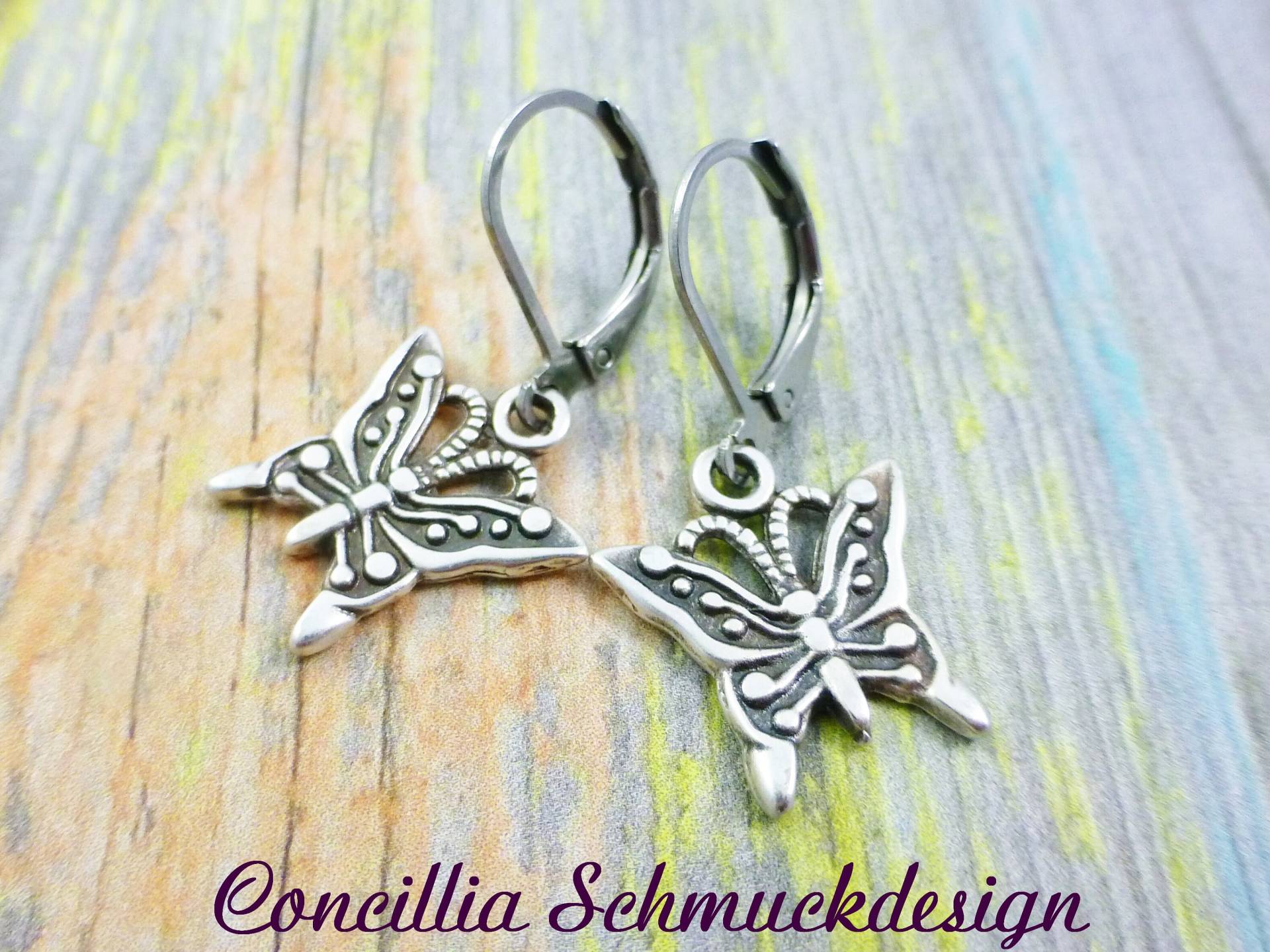 Ohrringe Schmetterling Nostalgisch Ohrringe Schmetterling Nostalgisch von concilliadesign