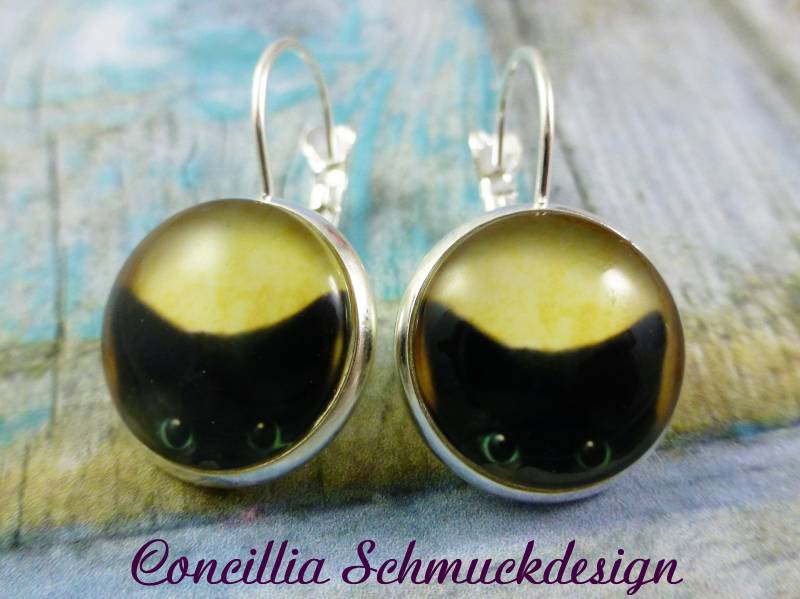 Ohrringe Schwarze Katze von concilliadesign