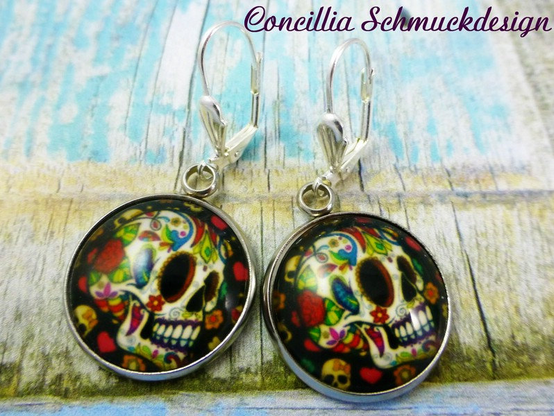 Ohrringe Skull Bunt von concilliadesign