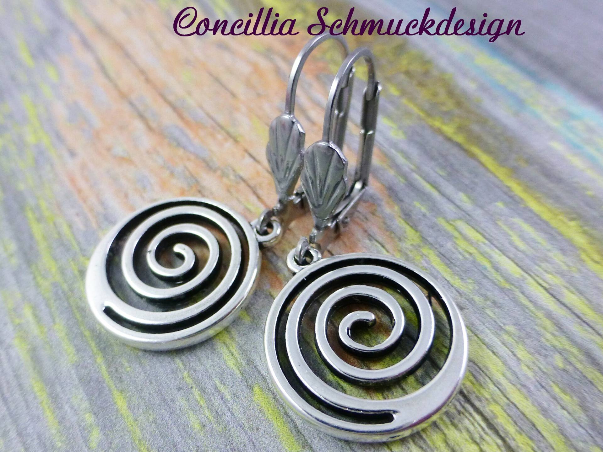 Ohrringe Spirale Ohrringe Spirale von concilliadesign
