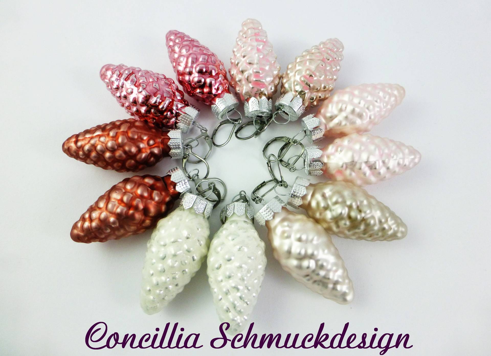 Ohrringe Weihnachten Zapfen von concilliadesign