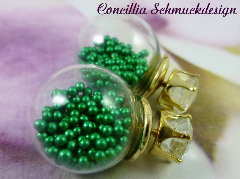 Ohrrstecker Grüne Kugeln von concilliadesign