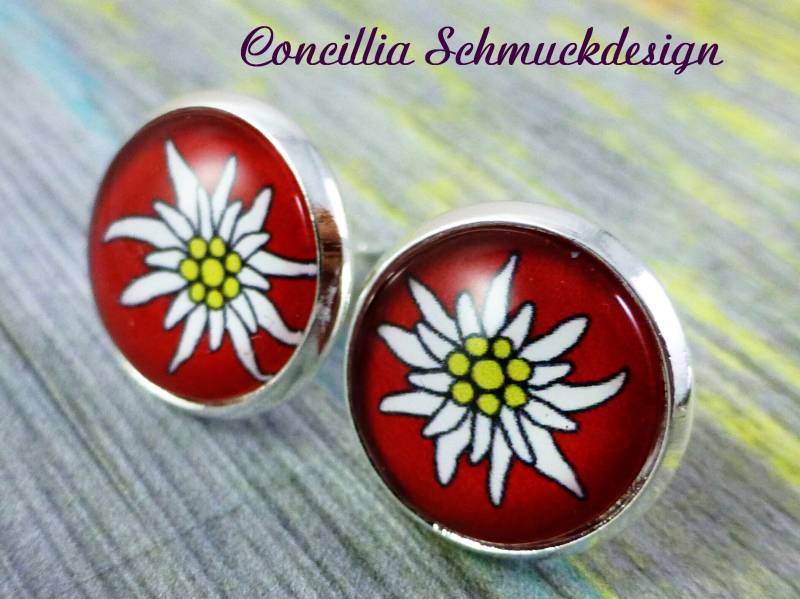 Ohrstecker Edelweiß von concilliadesign