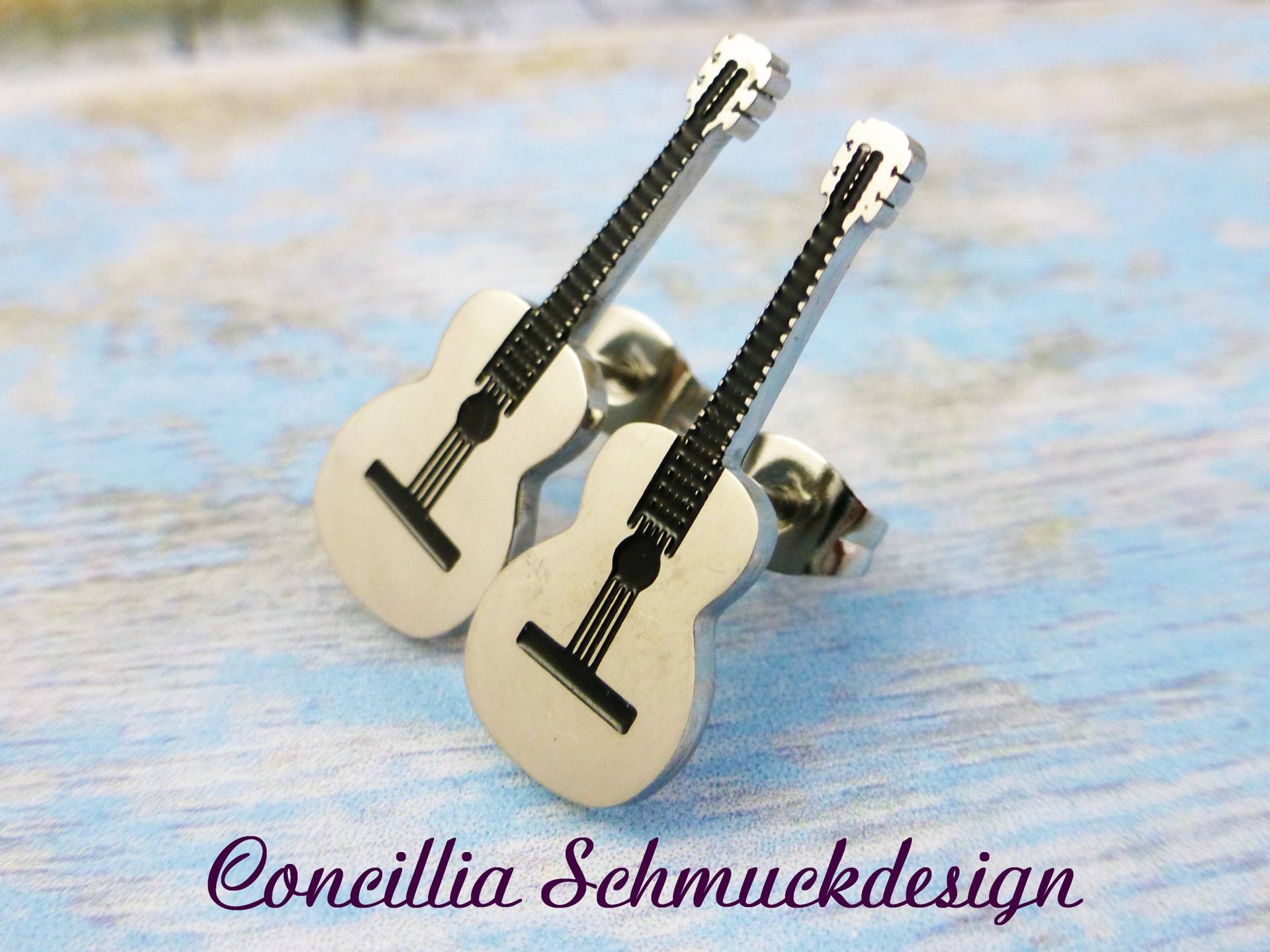 Ohrstecker Gitarre Edelstahl von concilliadesign