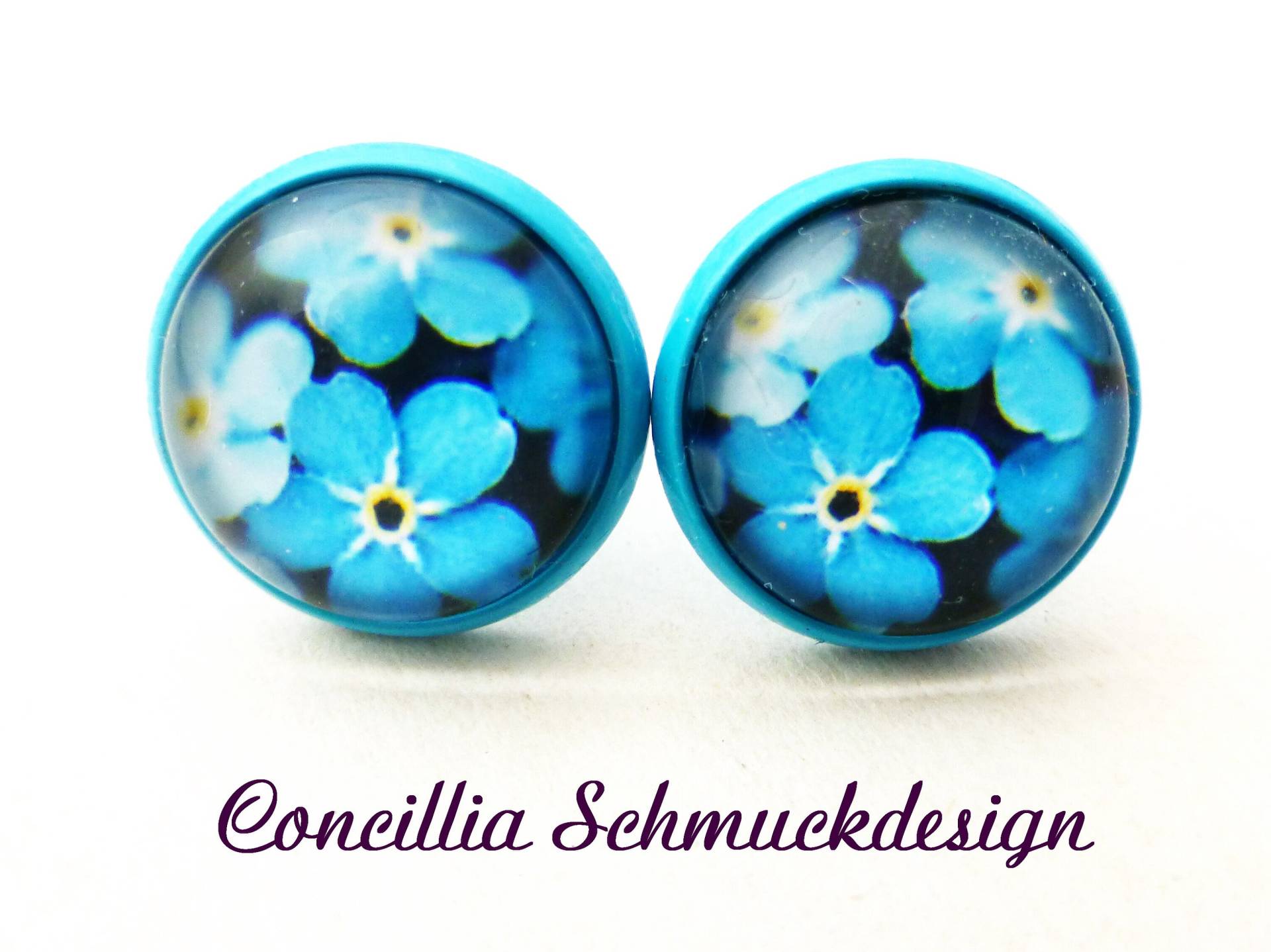 Ohrstecker Vergißmeinnicht Blau von concilliadesign