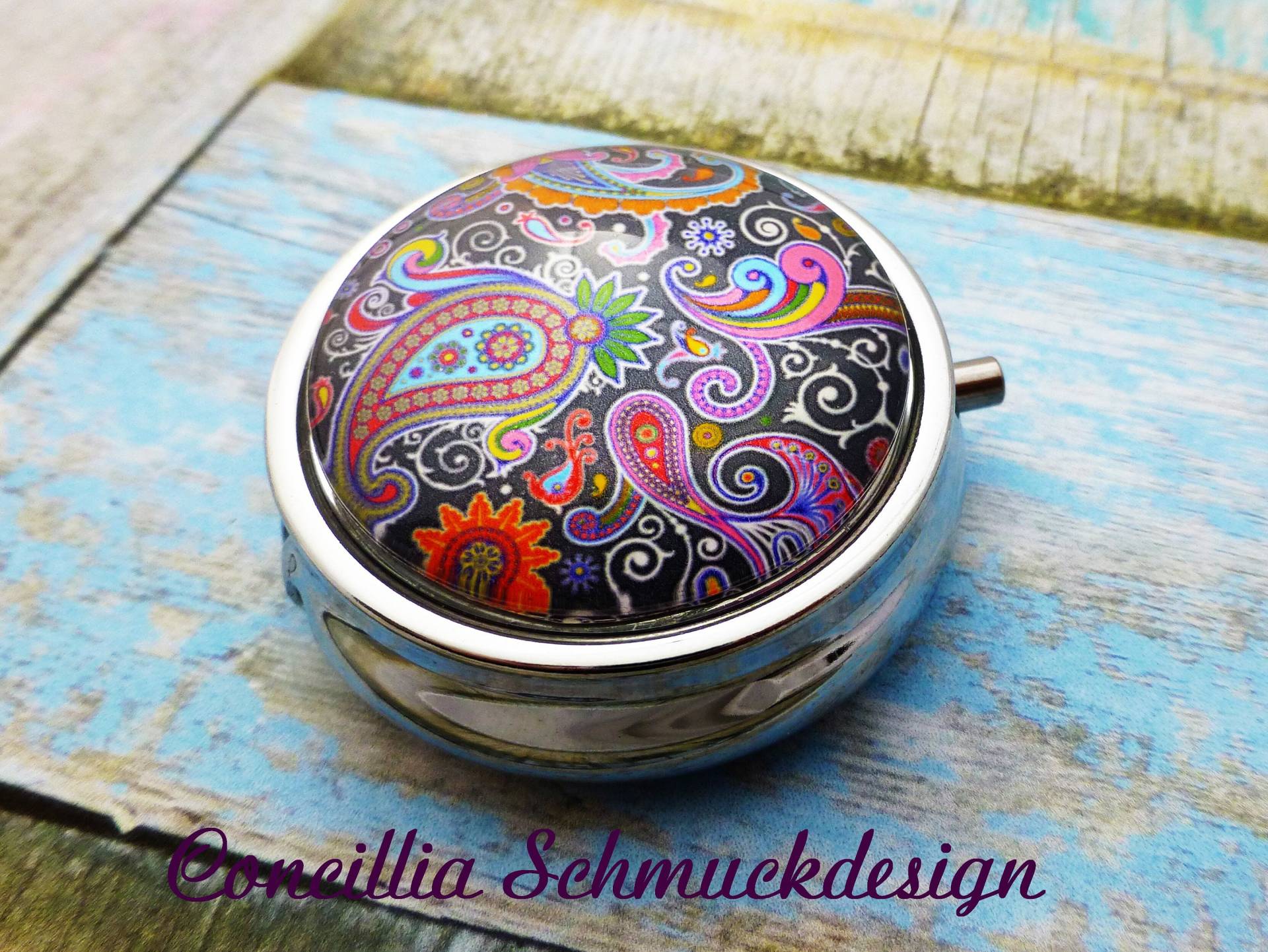 Pillendose Bunt Boho Pillendose Bunt Boho von concilliadesign