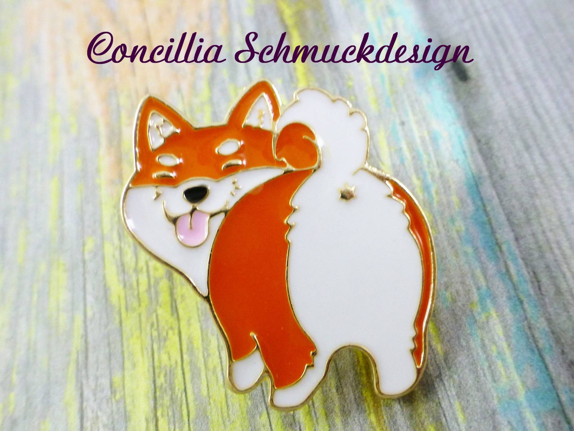 Pin Brosche Fuchs von concilliadesign