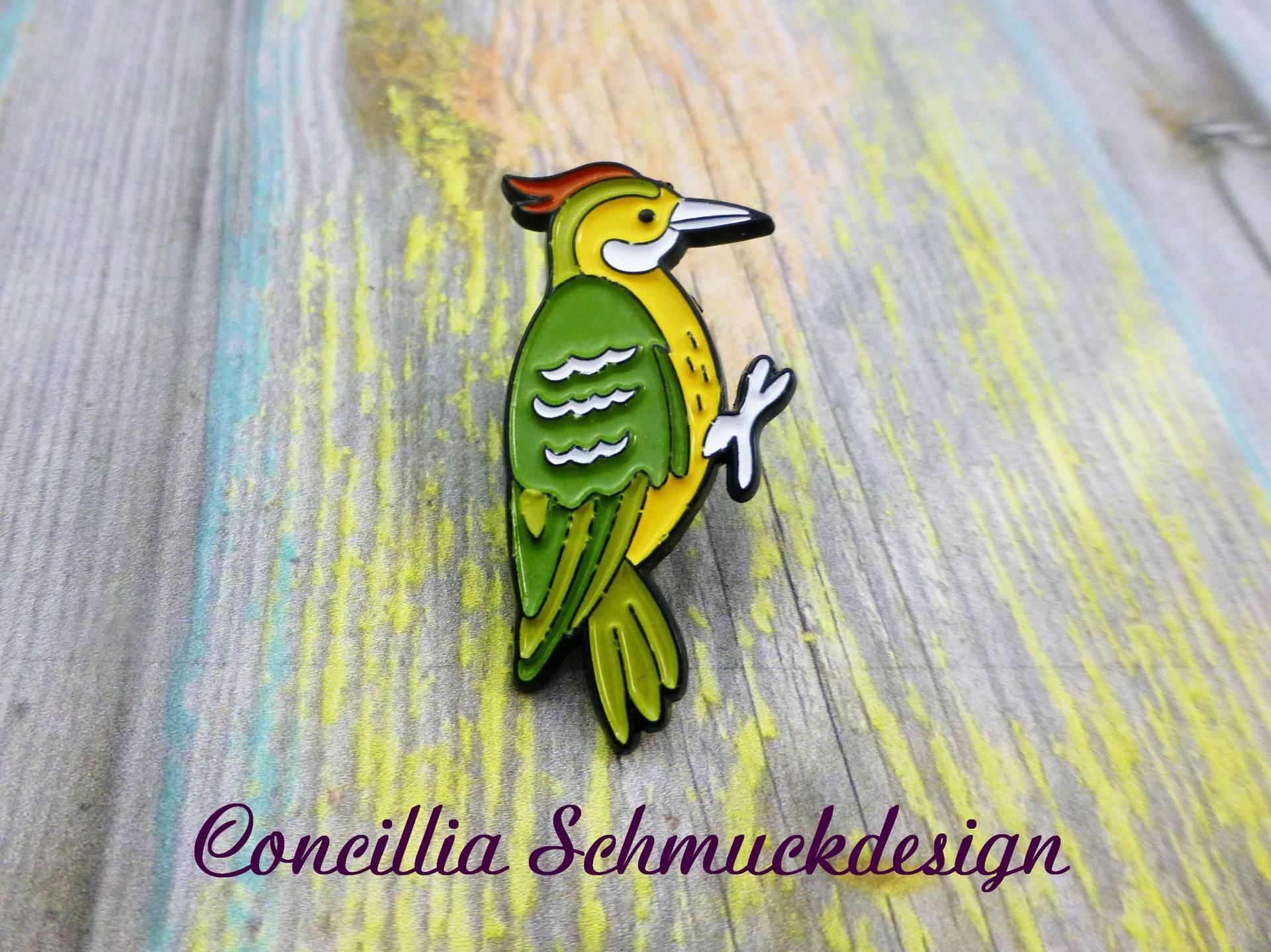 Pin Brosche Specht von concilliadesign