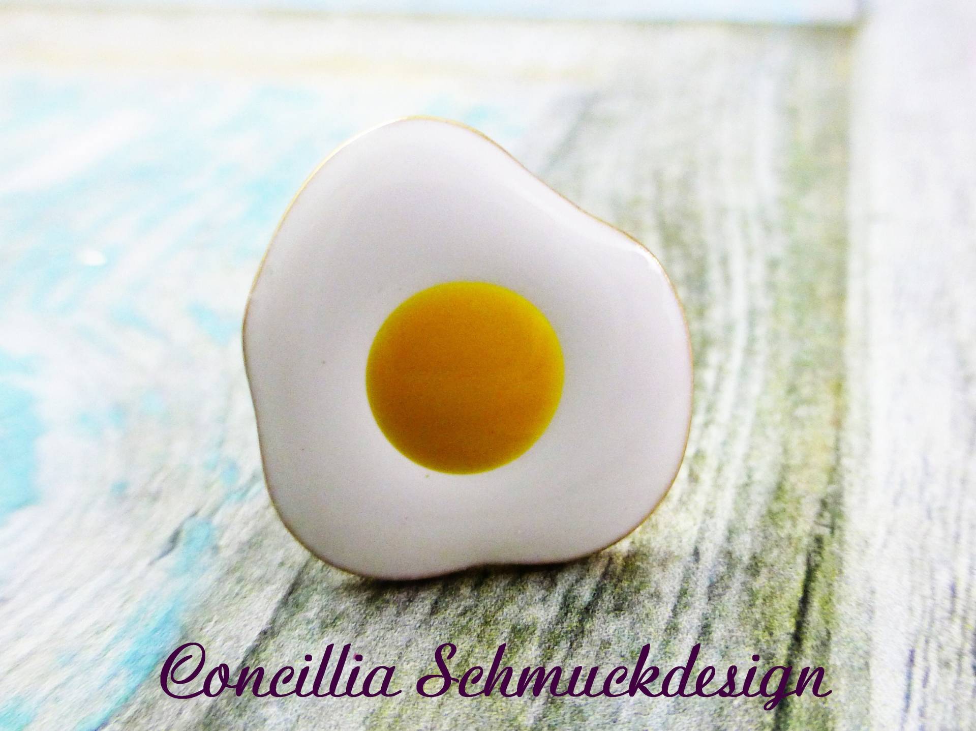 Pin Brosche Spiegelei von concilliadesign